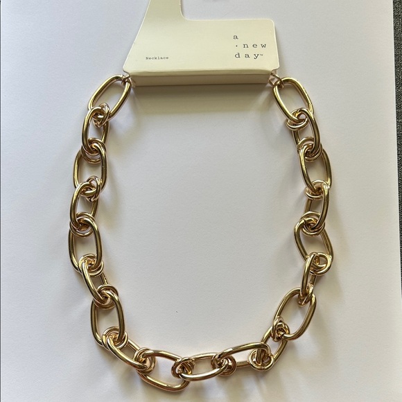 A New Day Women’s Gold Chunky Chain Necklace - Picture 1 of 4